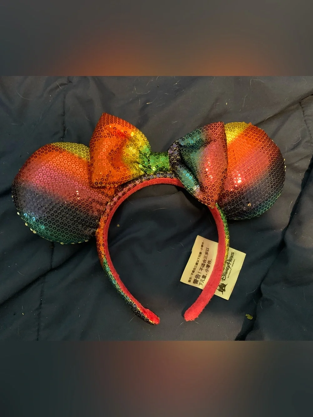 Disney Rainbow Sequin Minnie Ears Headband